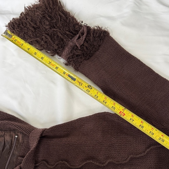 Vintage Y2K Brown Fringe Cardigan - Picture 6 of 9